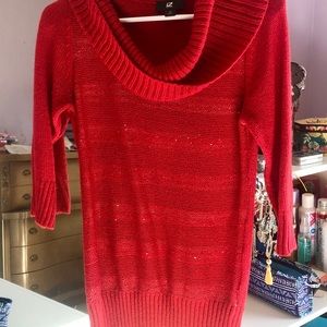 IZ Bauer red sweater